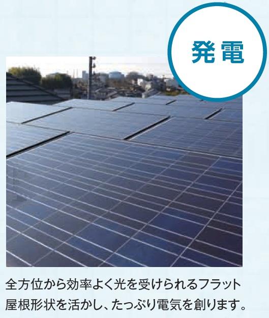Power generation ・ Hot water equipment. You can save energy costs in the roof-integrated solar power system.