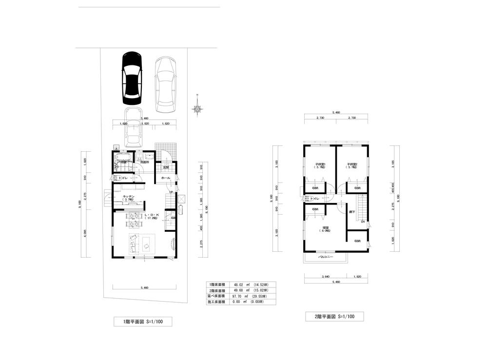 Floor plan. 25,500,000 yen, 3LDK, Land area 159.43 sq m , Building area 97.7 sq m