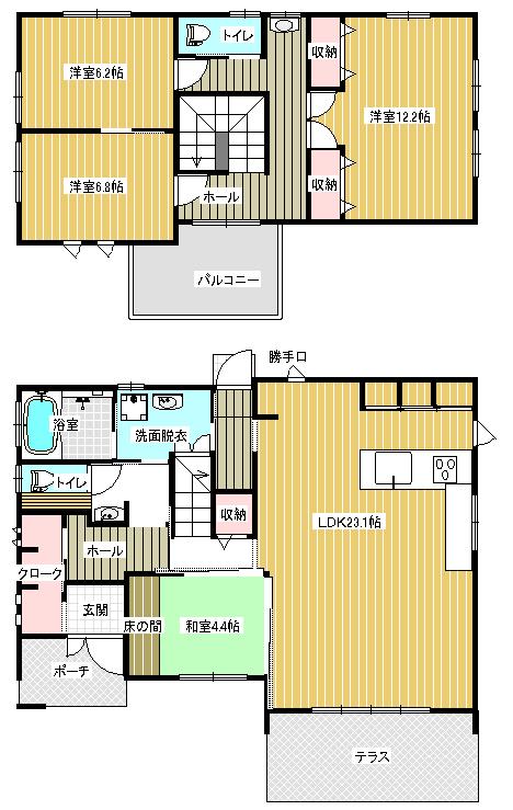 Floor plan. 28 million yen, 5LDK, Land area 642.9 sq m , Building area 140.81 sq m
