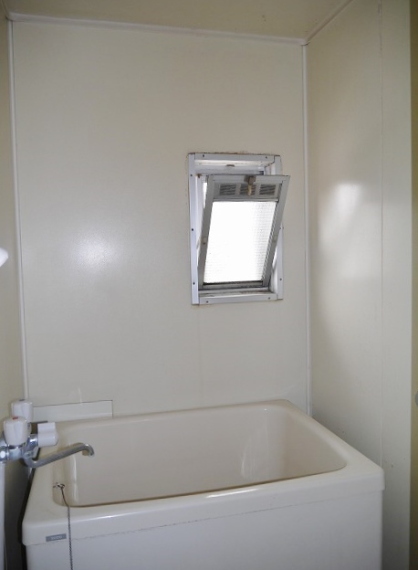 Bath. Small window with bathroom