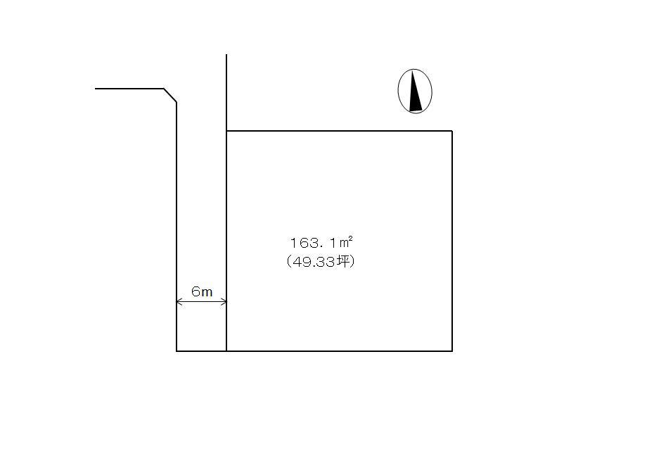 Compartment figure. Land price 9,527,000 yen, Land area 163.1 sq m