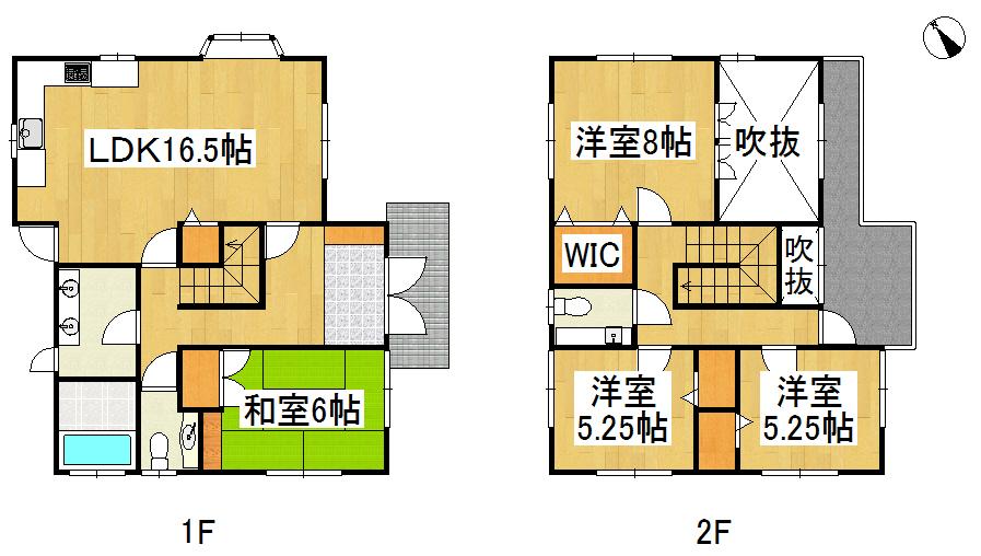 Floor plan. 18 million yen, 4LDK, Land area 198.36 sq m , Building area 135.02 sq m