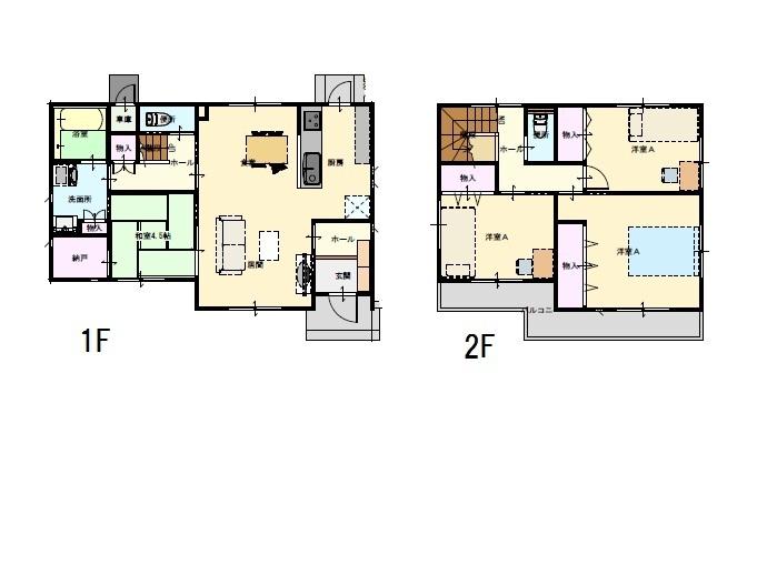 Floor plan. 22.6 million yen, 4LDK + S (storeroom), Land area 219.63 sq m , Building area 107.64 sq m