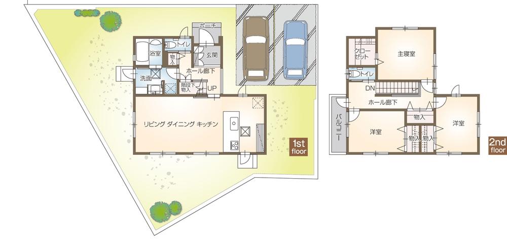 Floor plan. 24,900,000 yen, 3LDK + S (storeroom), Land area 180.39 sq m , Building area 102.81 sq m