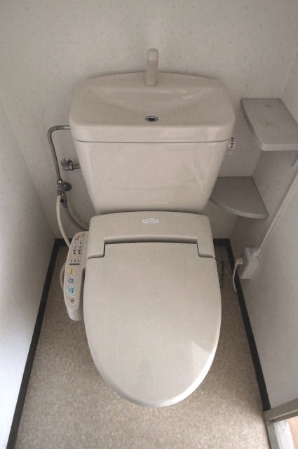 Toilet. Because the hot water washing toilet seat comfortable even in winter