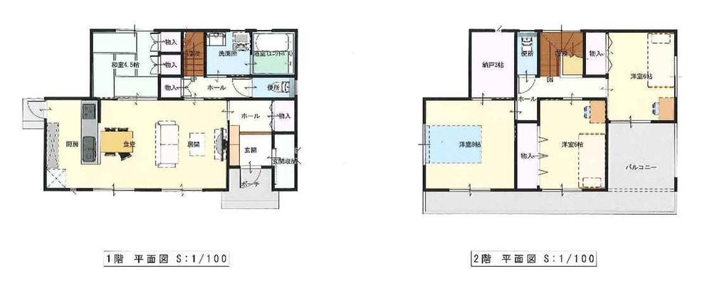 Floor plan. 23.8 million yen, 4LDK + S (storeroom), Land area 213.8 sq m , Building area 110.39 sq m