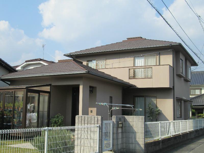 Local appearance photo. Heisei outer wall on 17 November ・ It is already the roof construction