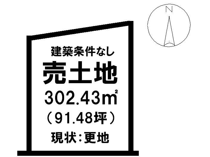 Compartment figure. Land price 9.8 million yen, Land area 302.43 sq m