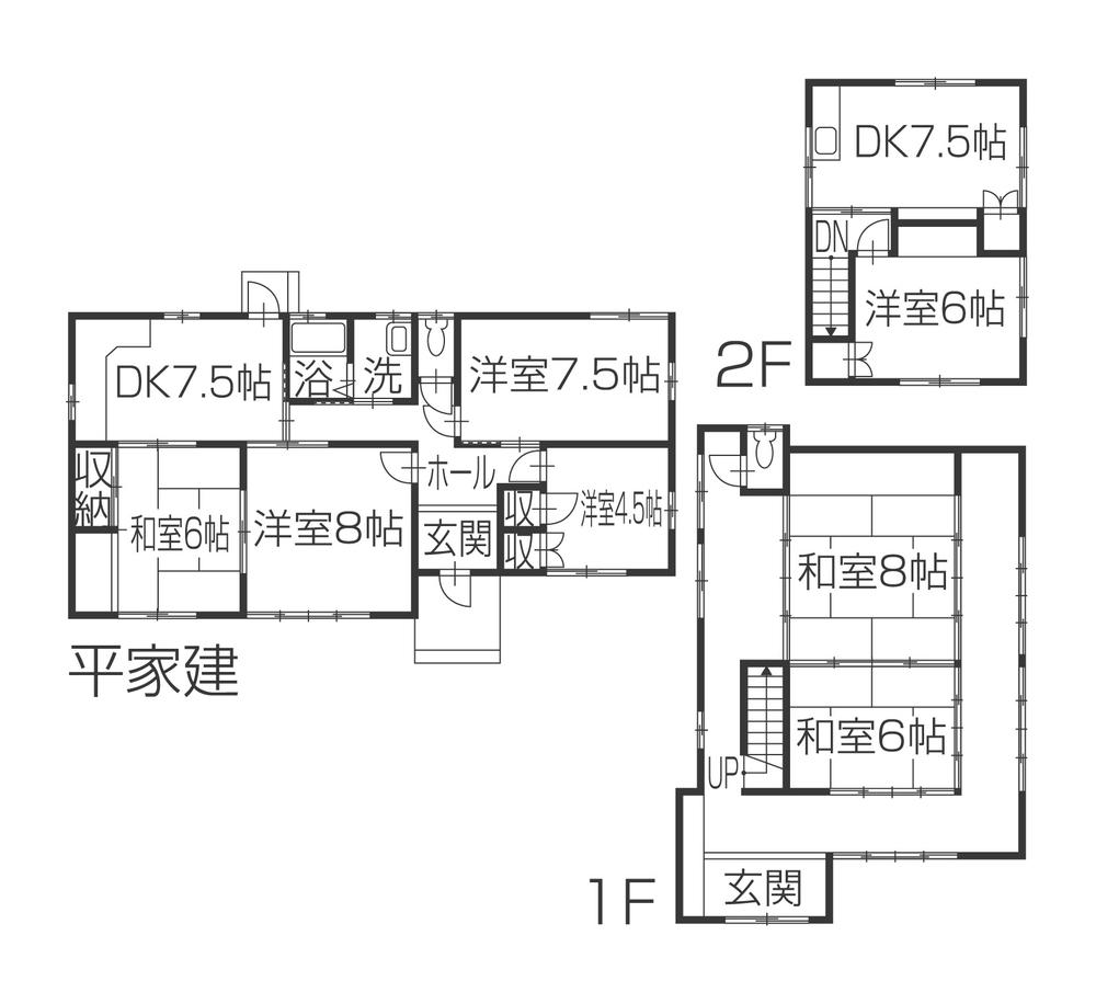 Floor plan. 13.8 million yen, 8DK, Land area 402.12 sq m , Building area 193.34 sq m