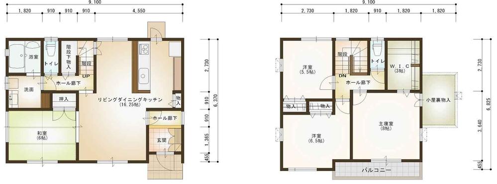 Floor plan. 32,500,000 yen, 4LDK + S (storeroom), Land area 191.84 sq m , Building area 106.44 sq m