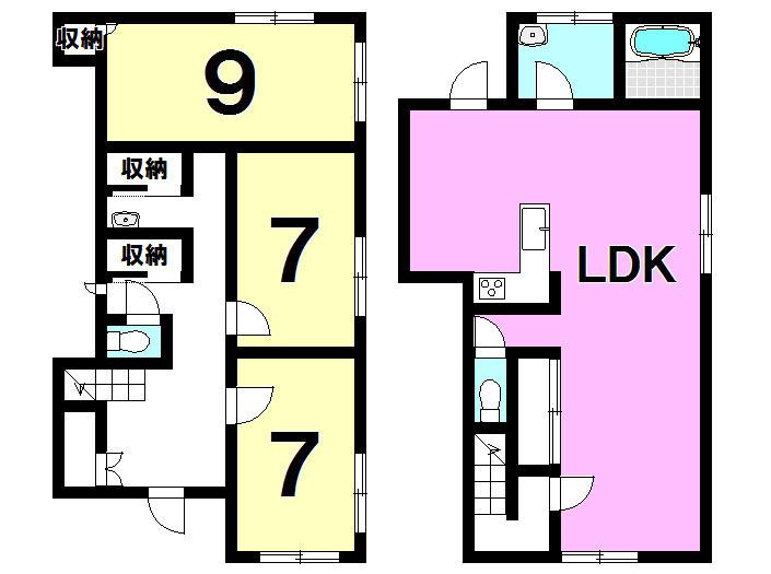 Floor plan. 14.9 million yen, 3LDK, Land area 326.17 sq m , Building area 122.4 sq m