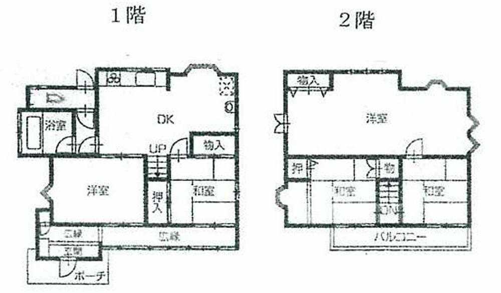 Floor plan. 9.8 million yen, 5DK, Land area 175.81 sq m , Building area 98 sq m