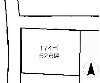 Compartment figure. Land price 5.78 million yen, Land area 174 sq m