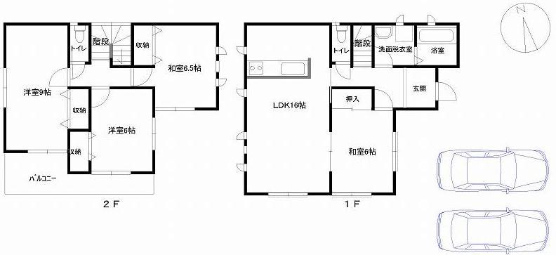 Floor plan. (3 Building), Price 27,800,000 yen, 4LDK, Land area 170.65 sq m , Building area 102.67 sq m