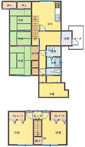 Floor plan. 16.8 million yen, 5DK + S (storeroom), Land area 150.9 sq m , Building area 94.83 sq m