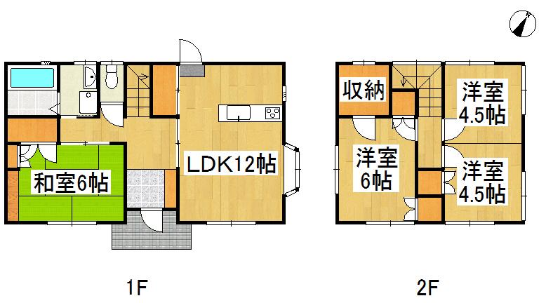 Floor plan. 11.8 million yen, 4LDK, Land area 125.92 sq m , Building area 93.39 sq m