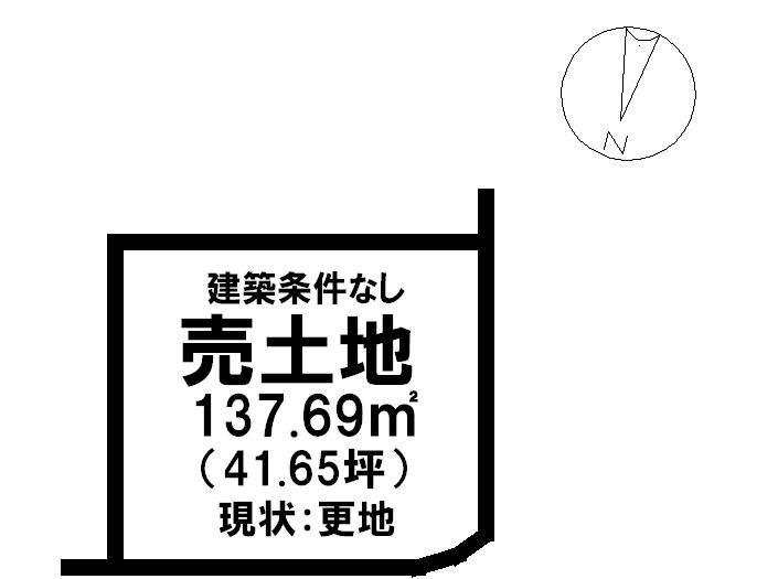 Compartment figure. Land price 10 million yen, Land area 137.69 sq m