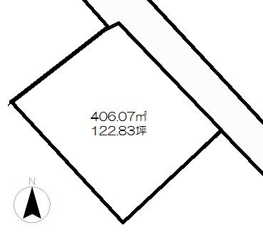 Compartment figure. Land price 16,580,000 yen, Land area 406.07 sq m