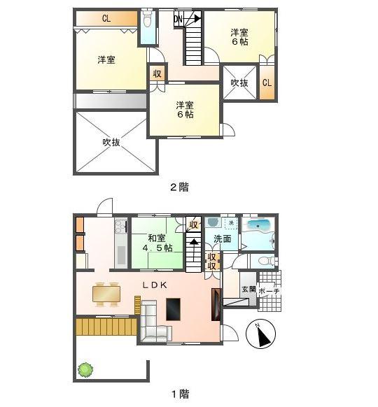 Floor plan. 27,900,000 yen, 3LDK, Land area 176.58 sq m , Building area 176.58 sq m