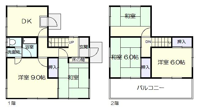 Floor plan. 11 million yen, 5DK, Land area 176.22 sq m , Building area 107.32 sq m 5DK ・ Land area 176.22 sq m (53.30 square meters) ・ Building area 107.32 sq m (32.46 square meters)