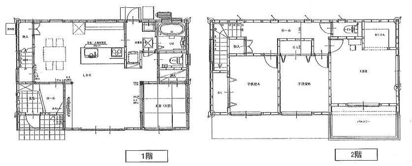 Floor plan. 25,200,000 yen, 4LDK, Land area 196.03 sq m , Building area 109.71 sq m