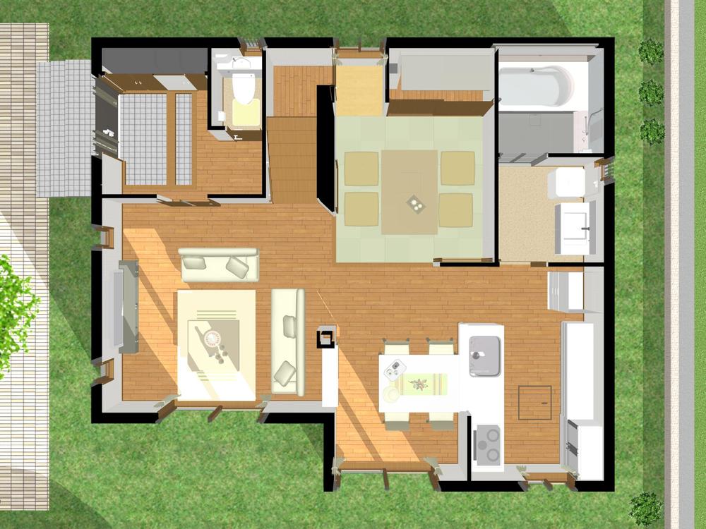 Building plan example (Perth ・ Introspection). Building plan example (No. 5 locations)