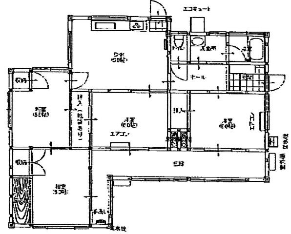 Floor plan. 12.8 million yen, 4DK, Land area 204.22 sq m , Building area 89.22 sq m
