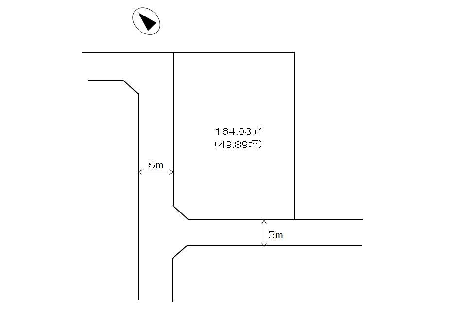 Compartment figure. Land price 6.5 million yen, Land area 164.93 sq m