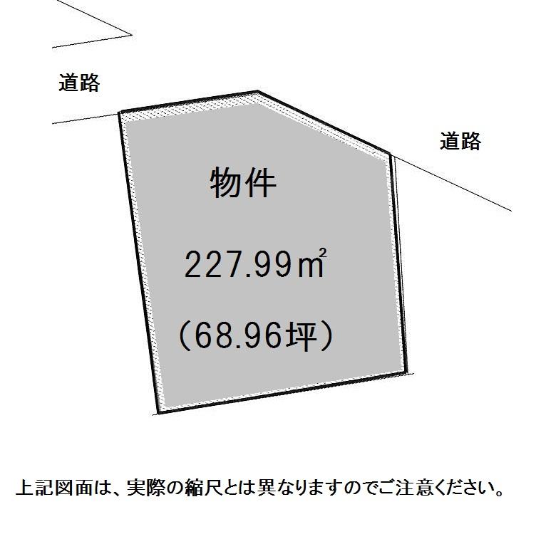 Compartment figure. Land price 13,450,000 yen, Land area 227.99 sq m