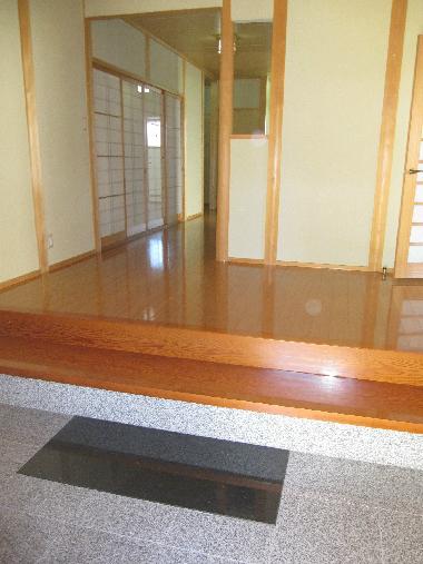 Entrance. Marble of the entrance is the space of the room.