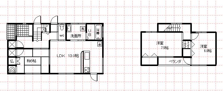 Floor plan. 18.5 million yen, 3LDK, Land area 166.78 sq m , Building area 92.23 sq m Floor