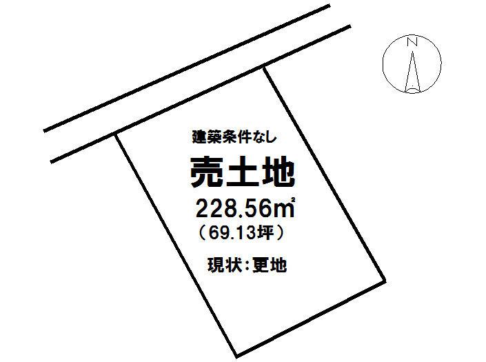 Compartment figure. Land price 13 million yen, Land area 228.56 sq m