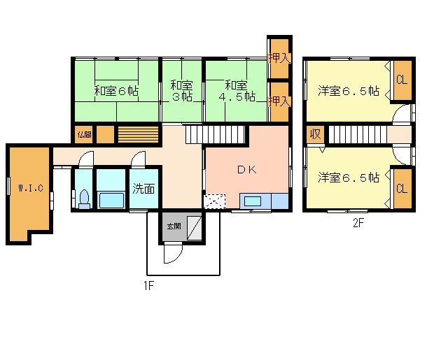 Floor plan. 16.8 million yen, 4DK + S (storeroom), Land area 150.9 sq m , Building area 150.9 sq m