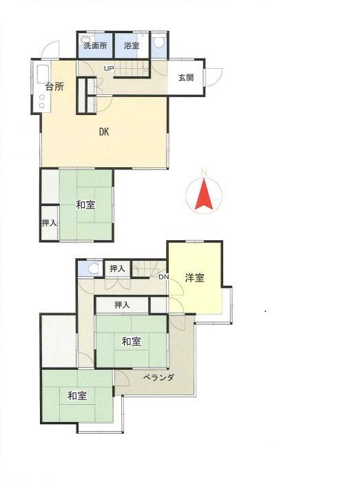 Floor plan. 12.8 million yen, 4LDK, Land area 298.99 sq m , Building area 119.61 sq m