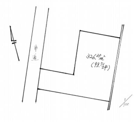 Compartment figure. Land price 16,684,000 yen, Land area 326.35 sq m