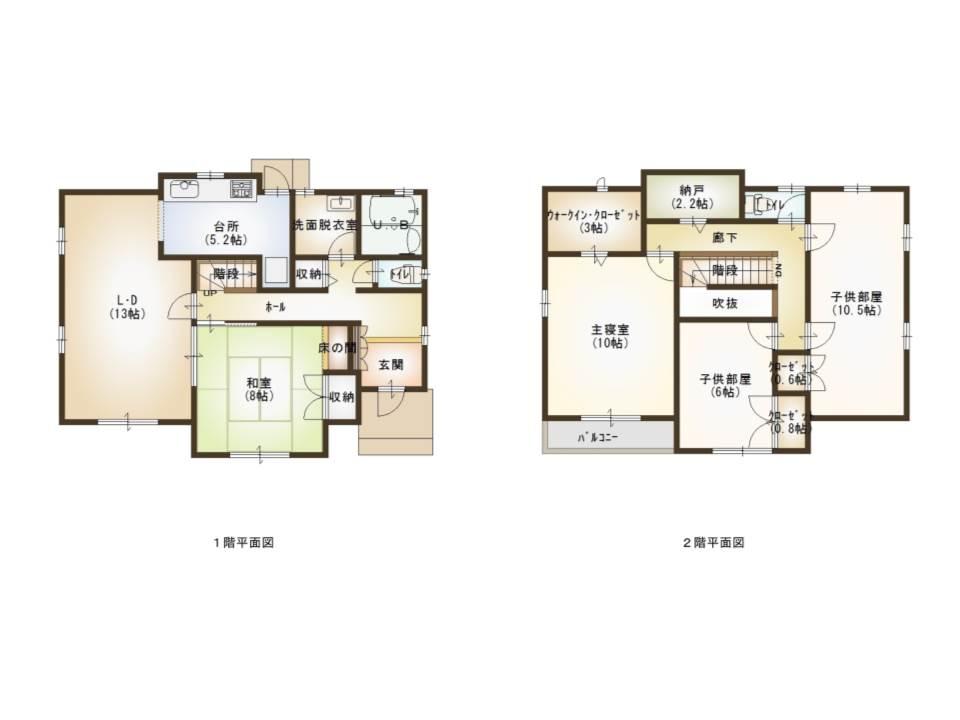 Floor plan. 19,800,000 yen, 4LDK, Land area 229 sq m , Building area 134.63 sq m