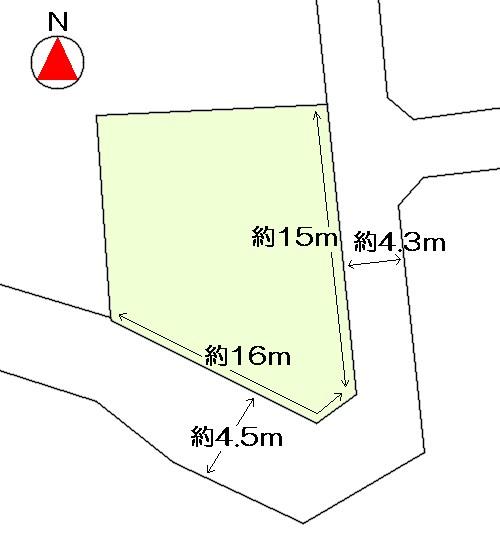 Compartment figure. Land price 8.66 million yen, Land area 204.64 sq m