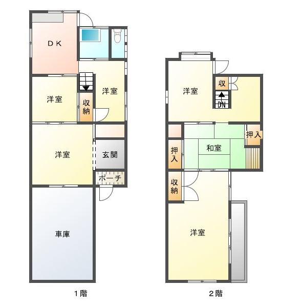Floor plan. 4 million yen, 7DK, Land area 112.39 sq m , Building area 88.09 sq m