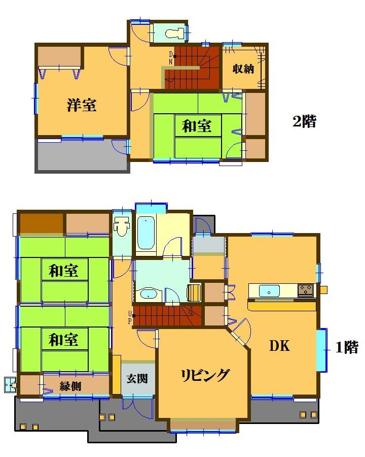 Floor plan. 6,820,000 yen, 5LDK, Land area 499.62 sq m , Building area 123.79 sq m