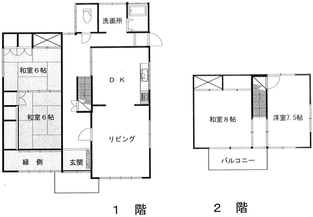 Floor plan. 8.8 million yen, 4LDK, Land area 221.43 sq m , Building area 132.38 sq m