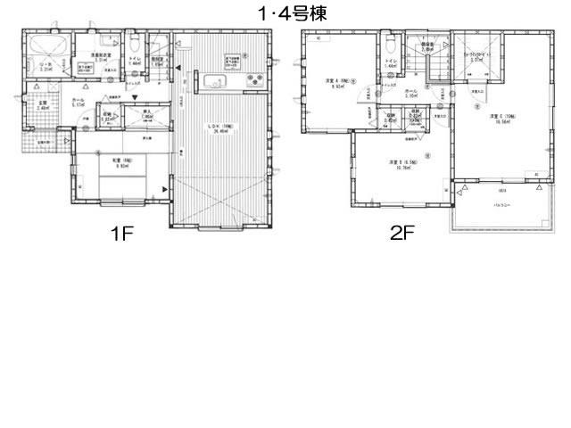 Floor plan. (No. 1), Price 27,800,000 yen, 4LDK, Land area 193.71 sq m , Building area 105.99 sq m