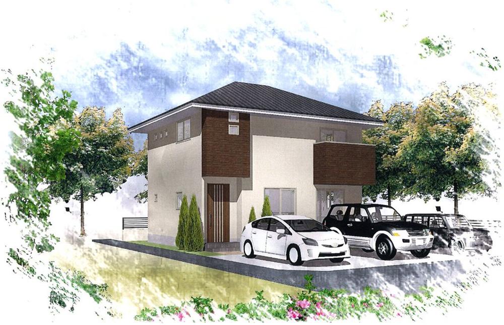 Rendering (appearance). Building Price: 19,620,000 yen Building area: 107.63 sq m (32.55 square meters) Land Price: 16,150,000 yen Land area: 154.90 sq m (46.85 square meters)