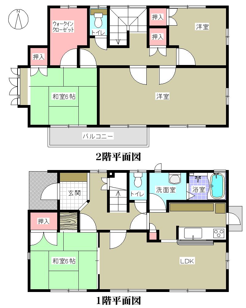 Floor plan. 17.3 million yen, 4LDK + S (storeroom), Land area 183.15 sq m , Building area 117.72 sq m
