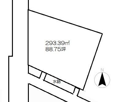 Compartment figure. Land price 15,087,000 yen, Land area 293.39 sq m