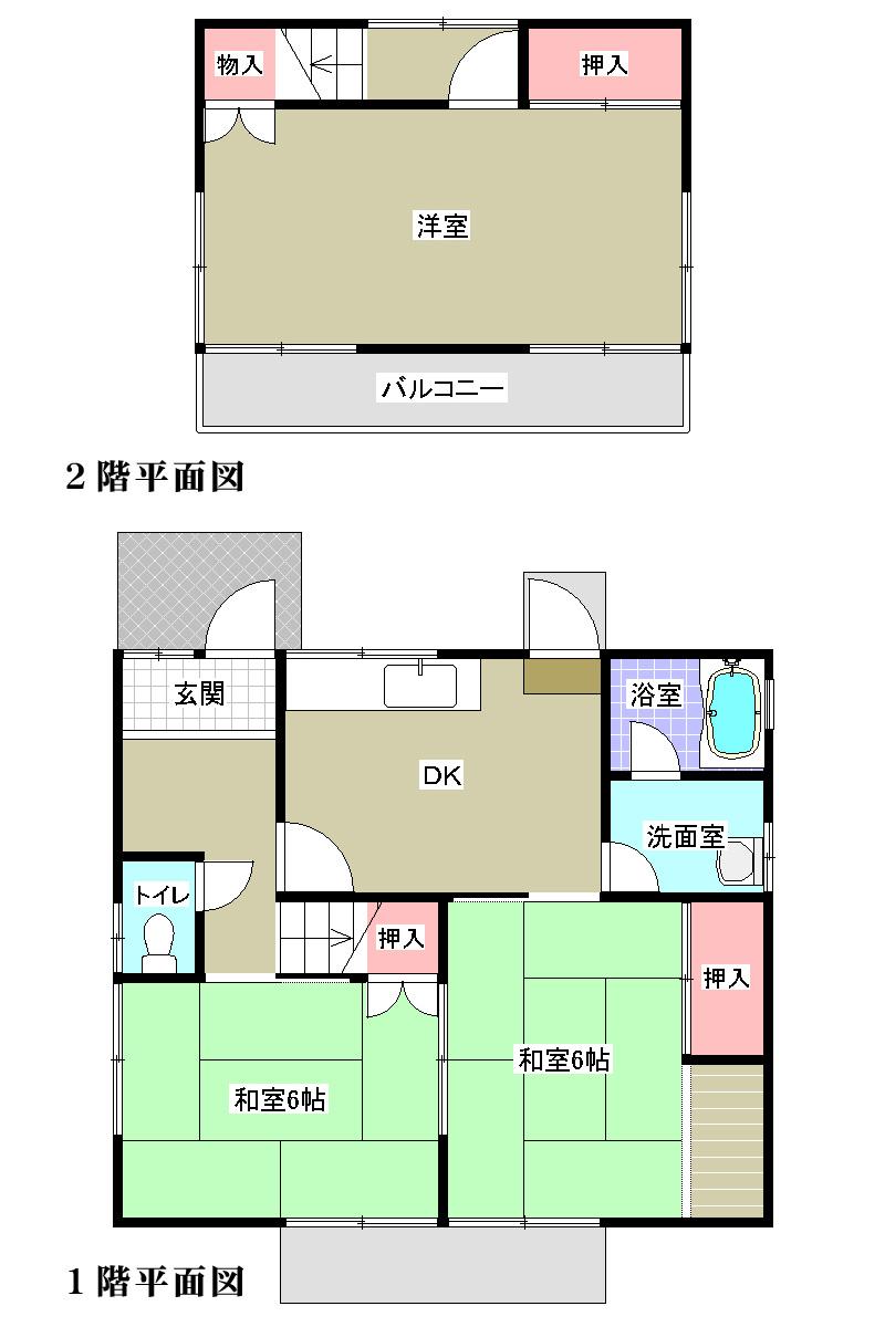 Floor plan. 11 million yen, 3DK, Land area 177.32 sq m , Building area 81.5 sq m 3DK