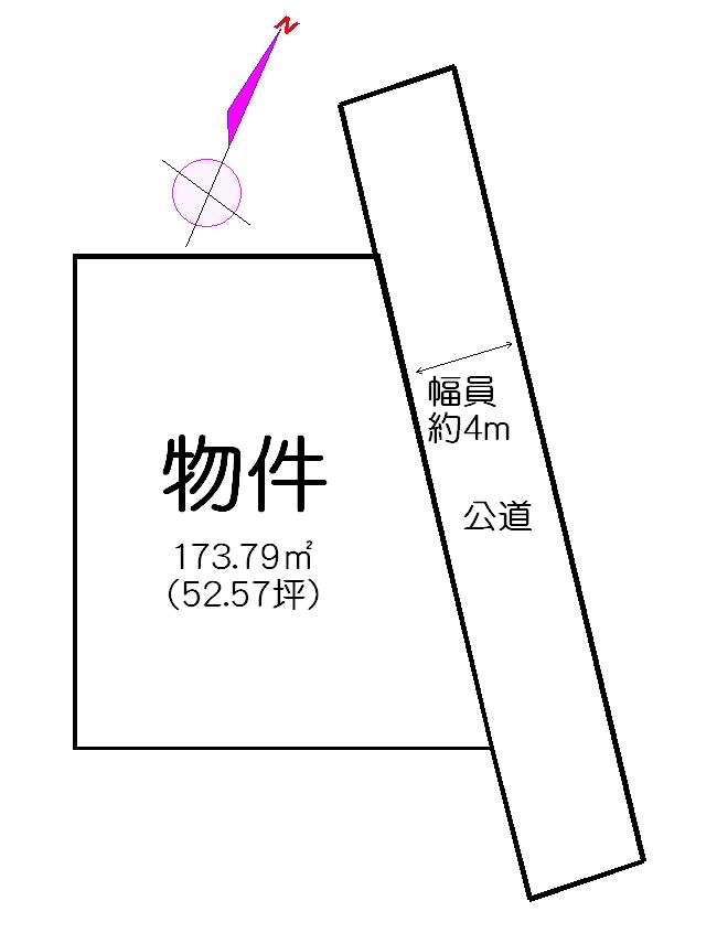 Compartment figure. Land price 8.5 million yen, Land area 173.79 sq m