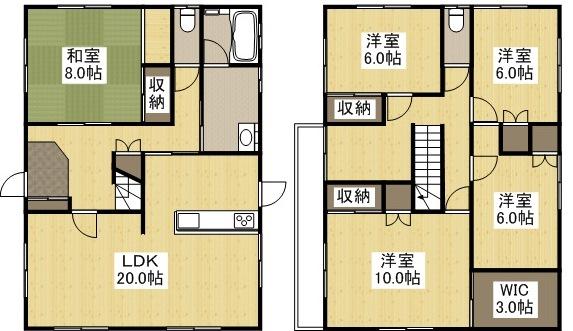 Floor plan. 15.8 million yen, 4LDK + S (storeroom), Land area 219.22 sq m , Building area 149.26 sq m