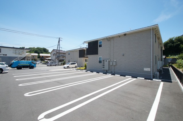 Parking lot. Apamanshop new Kurashiki shop