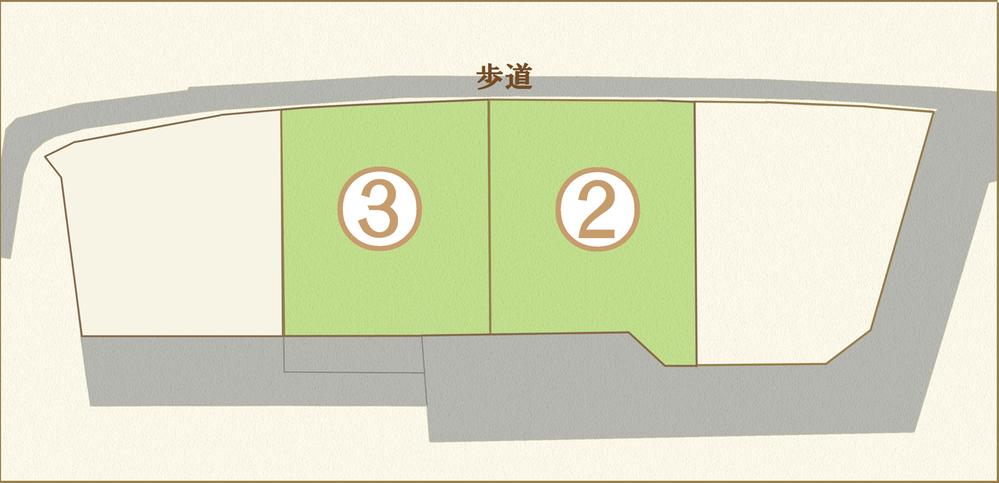 Compartment figure. Land price 8,088,000 yen, Land area 167.12 sq m 2 No. land Land price 8,088,000 yen, 50.55 square meters