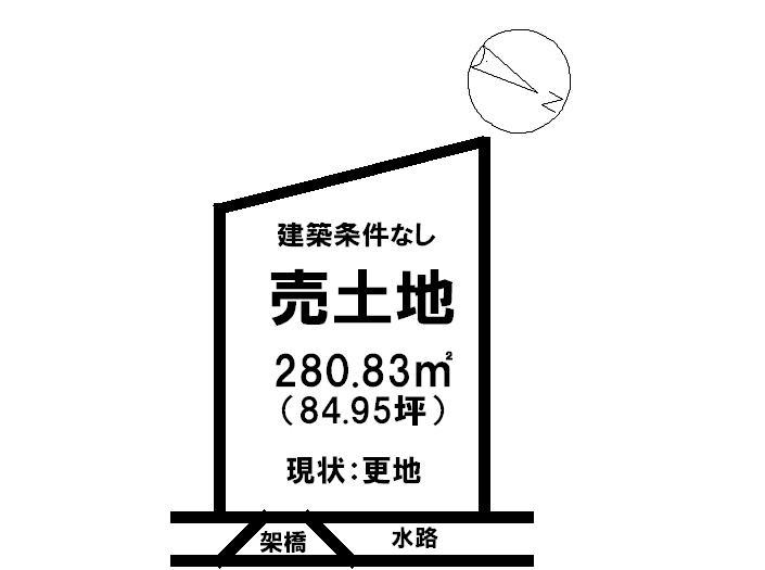 Compartment figure. Land price 17,830,000 yen, Land area 280.83 sq m